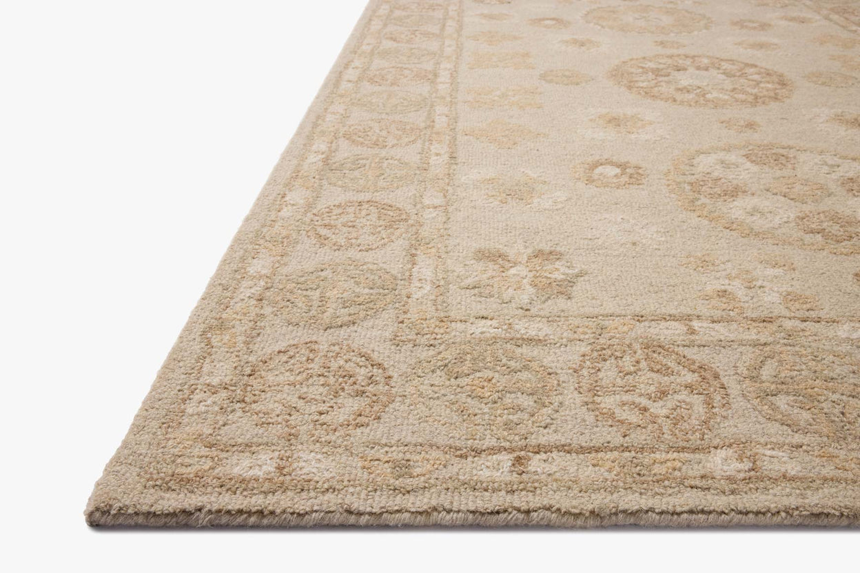 Chris Loves Julia x Loloi Dorothea Dove / Natural Rug RUGS - wool Loloi
