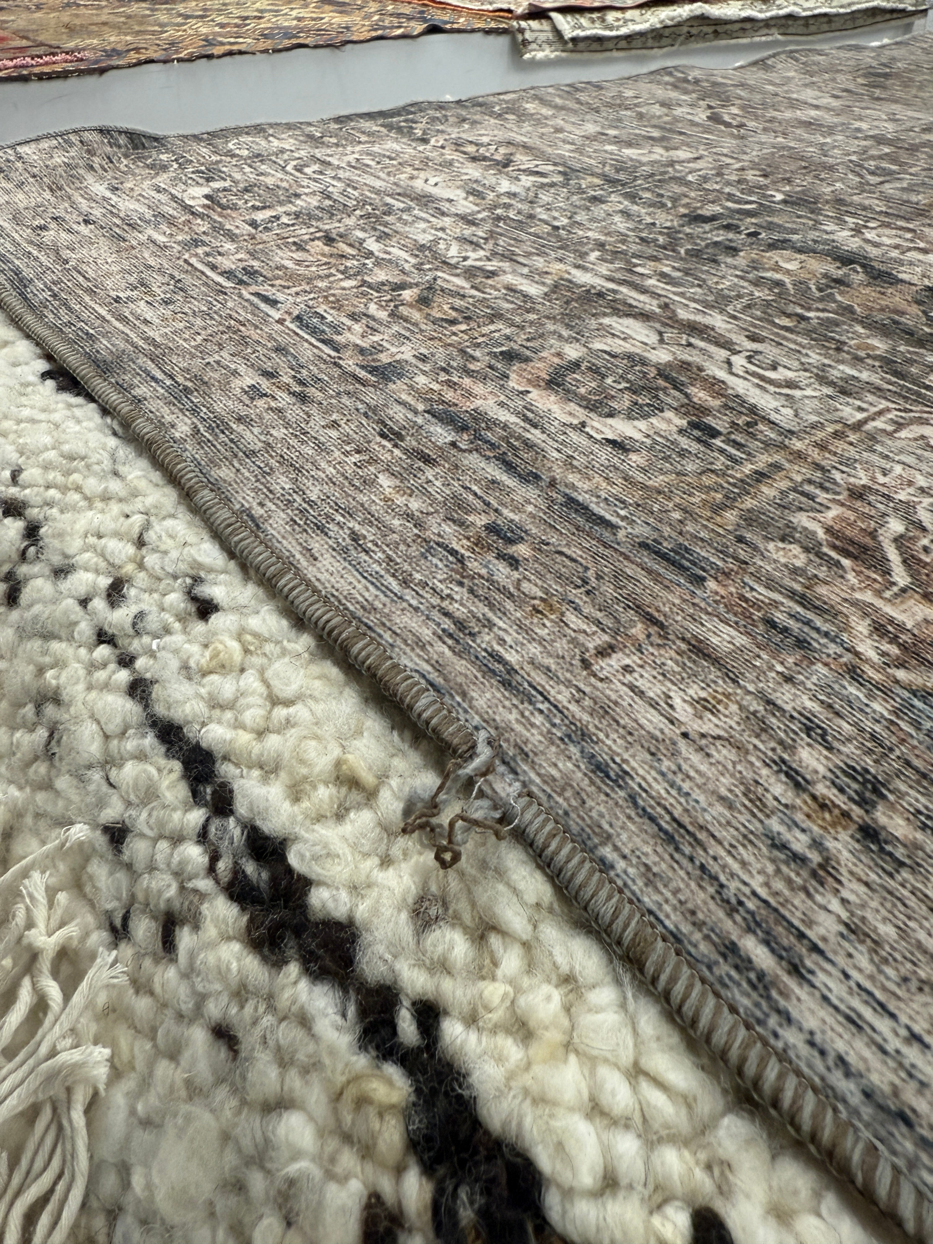 FLOOR MODEL - Amber Lewis x Loloi Josie Dove / Gold - 7'6" x 9'6" RUGS - floor model Loloi