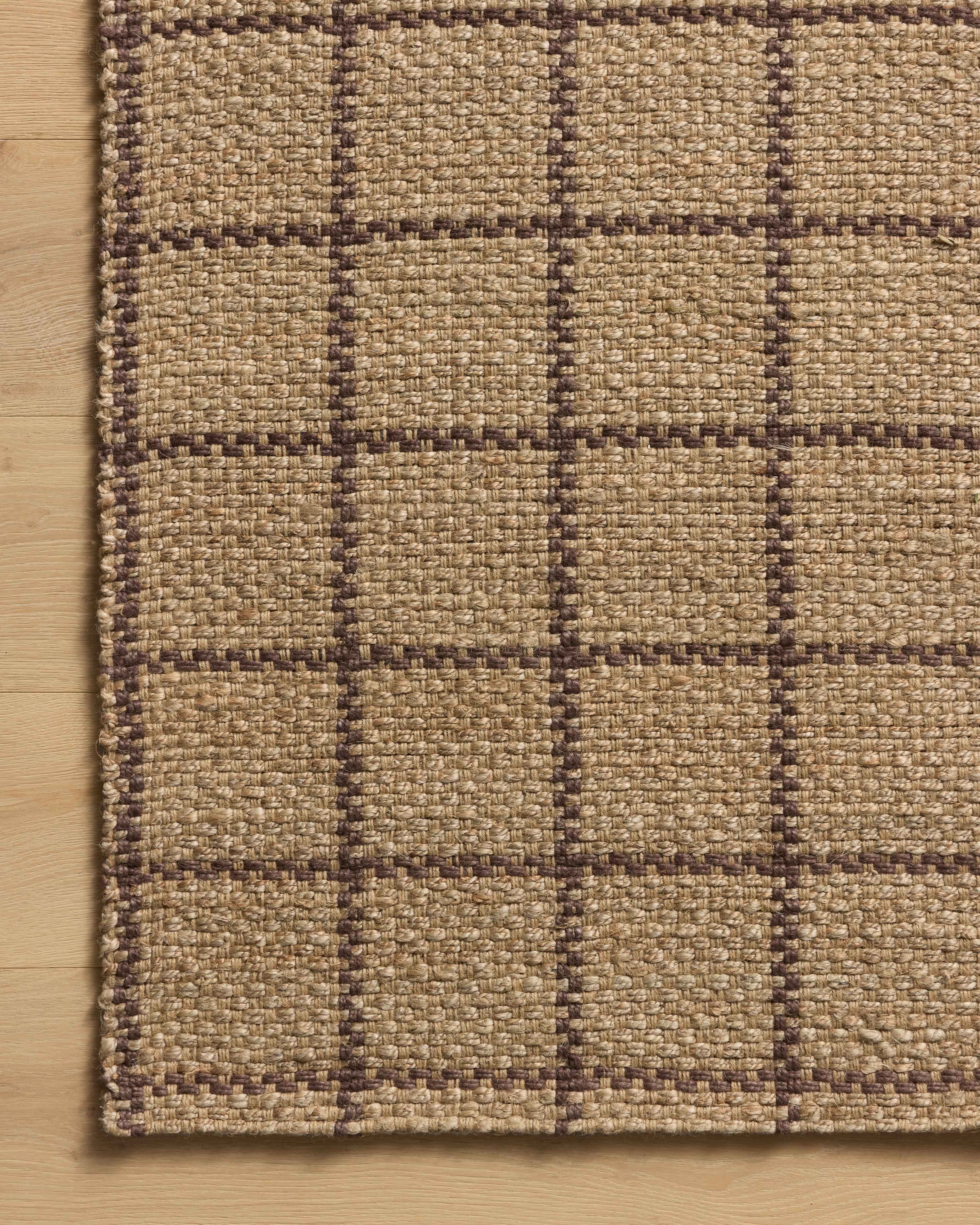 Chris Loves Julia x Loloi Fletcher Natural / Brown Rug RUGS - checkered Loloi
