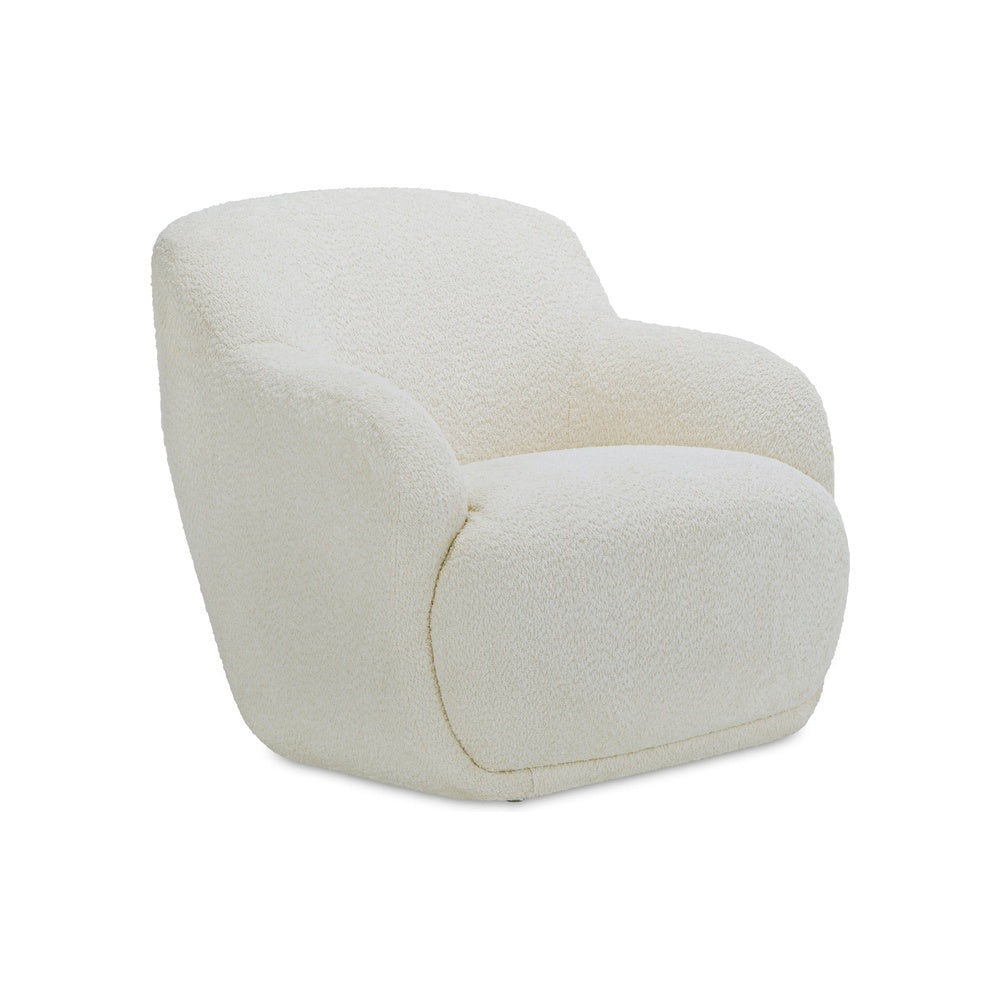 Stephie Lounge Chair FURNITURE - accent chair Moe's Furniture Cream