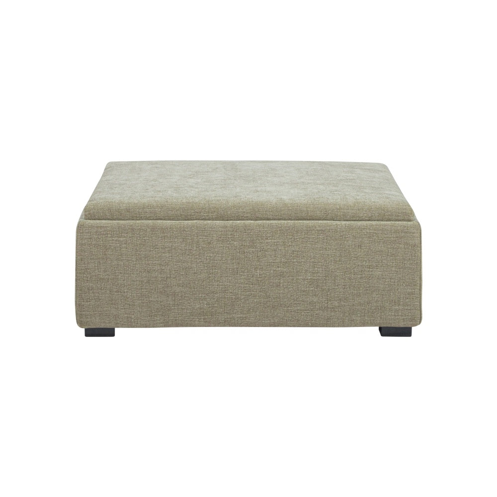 Marigold Storage Ottoman FURNITURE - ottomans Moe's Furniture Washed Green