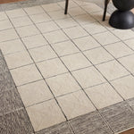 Chris Loves Julia x Loloi Francis Cream / Black Rug 0-RUGS Loloi