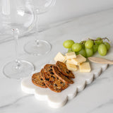Marble Cheese Board with Scalloped Edge cheese board Mud Pie (Design Home)