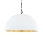 Goma White and Gold Leaf Pendant LIGHTING - pendant Mullan Lighting