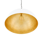 Goma White and Gold Leaf Pendant LIGHTING - pendant Mullan Lighting