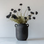 Burnt Terracotta Pot with Loop Handles vase Indaba