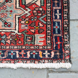 2'3" x 12' Vintage Persian Heriz Rug RUGS - vintage Rug & Weave Rugs