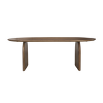 Ireland Dining Table 9 - a - FURNITURE - Dining Table - round Mercana Dark Brown