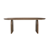 Ireland Dining Table 9 - a - FURNITURE - Dining Table - round Mercana Dark Brown