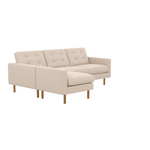 Joan 87" Two-Piece Sectional Sofa With Extended Seat - Panama Natural 2 - FURNITURE - sectional EQ3