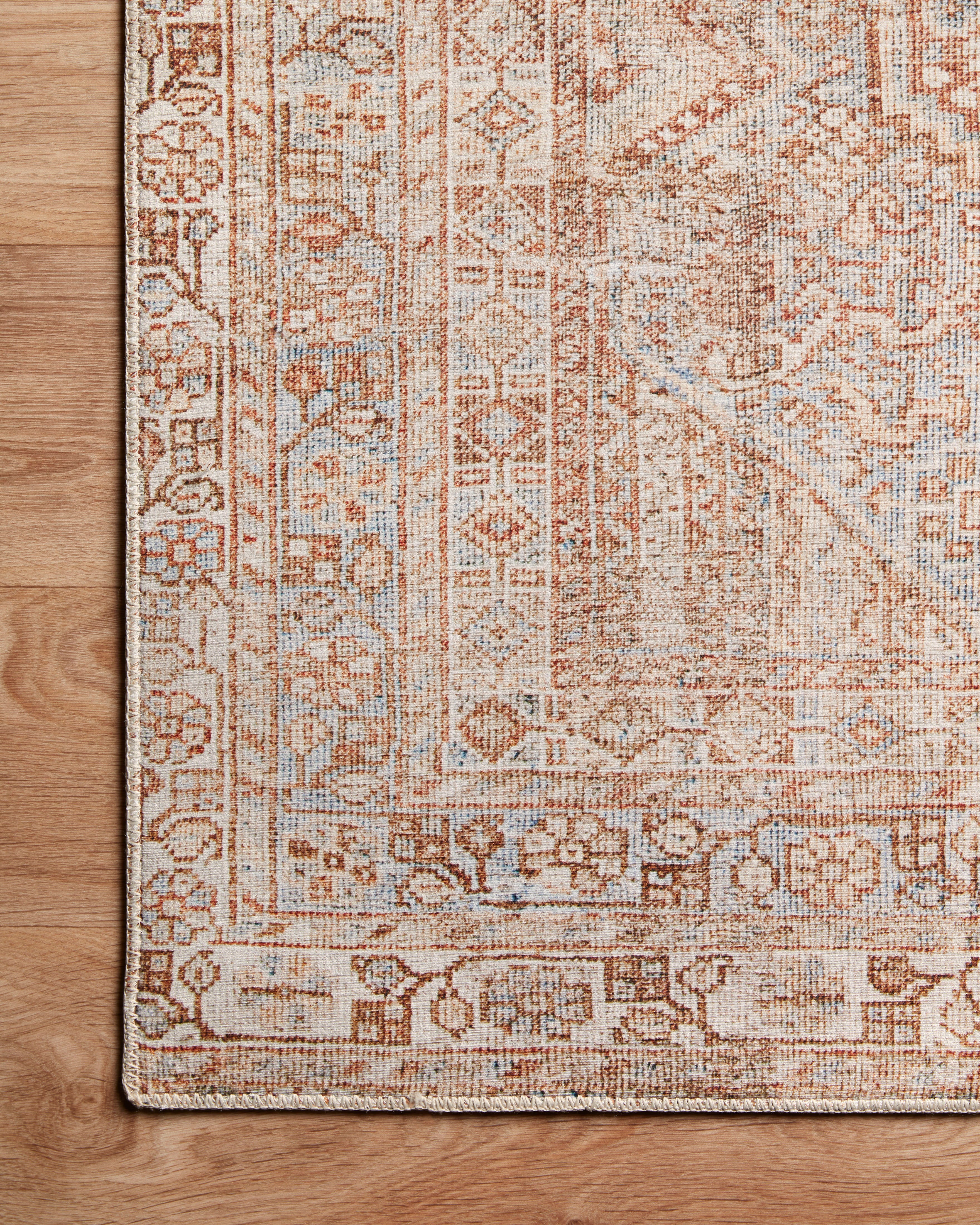 Chris Loves Julia x Loloi Jules Tangerine / Mist Rug RUGS - patterned Loloi