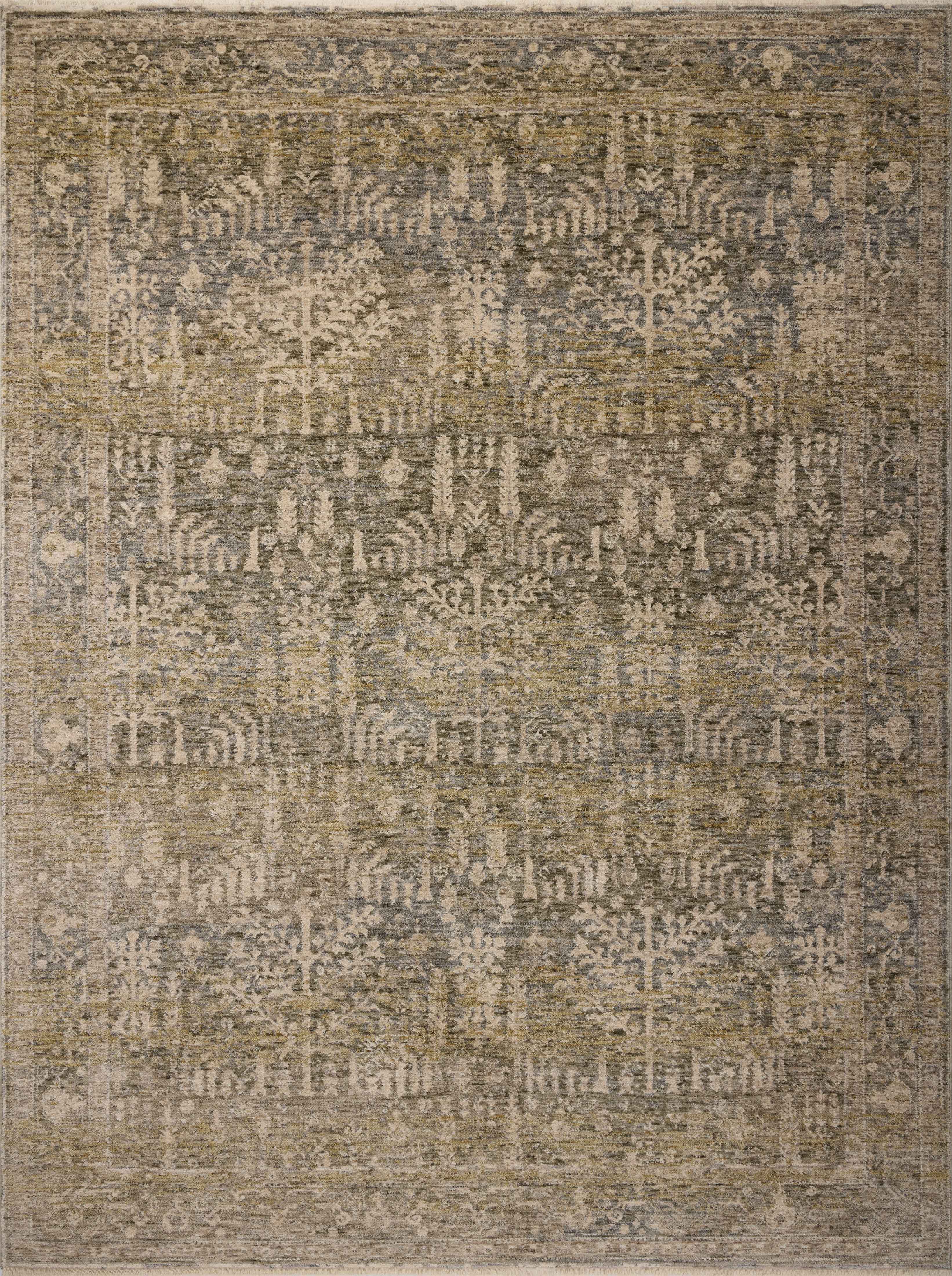 Magnolia Home by Joanna Gaines x Loloi Junie Moss / Natural Rug RUGS - vintage inspired Loloi