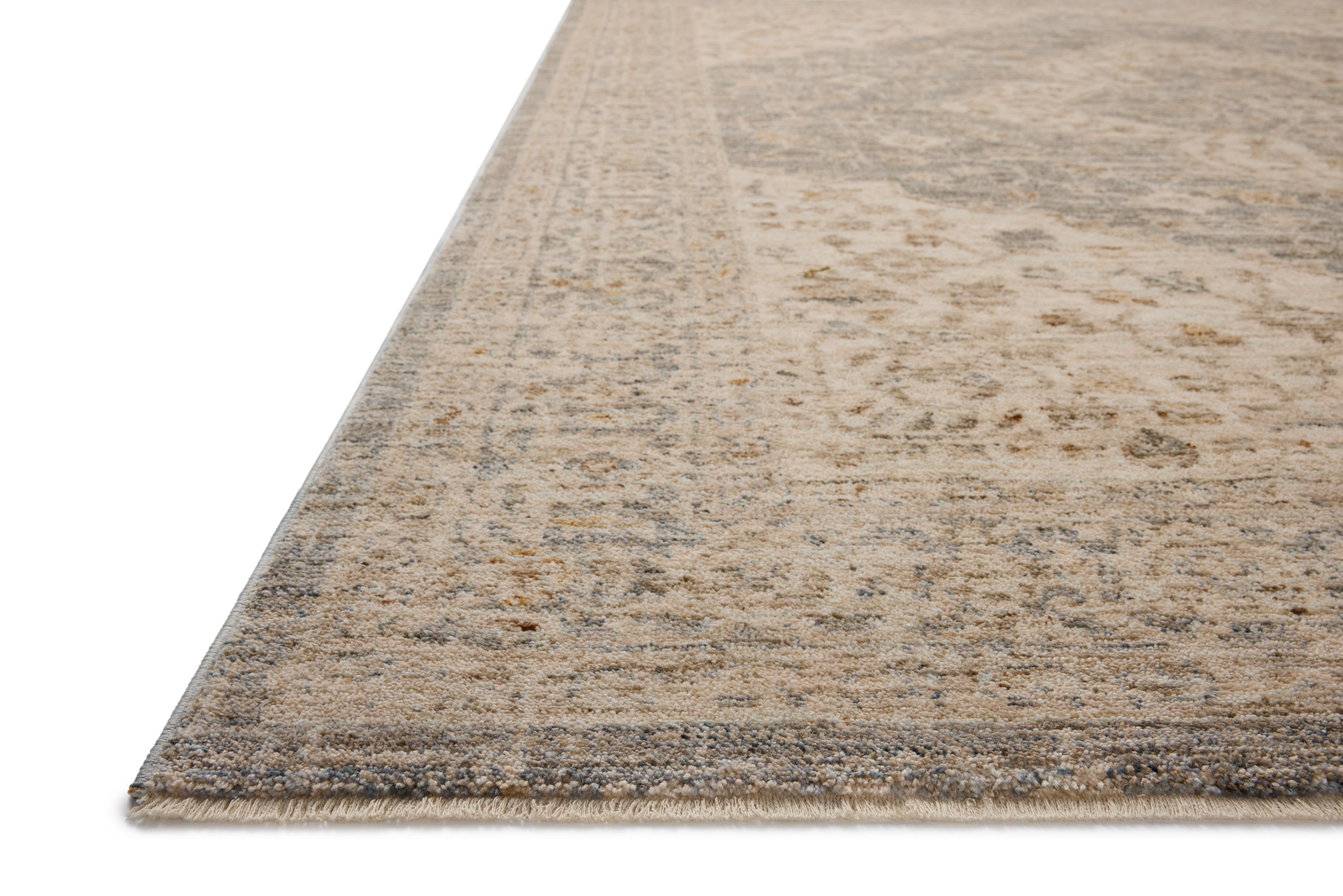 Magnolia Home by Joanna Gaines x Loloi Junie Denim / Natural Rug RUGS - vintage inspired Loloi