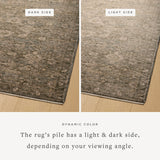 OVERSTOCK RUG - Magnolia Home by Joanna Gaines x Loloi Junie Lagoon / Natural Rug - 5'3" x 5'3" Round IN STORE - Sale Rugs Loloi