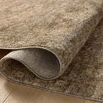 OVERSTOCK RUG - Magnolia Home by Joanna Gaines x Loloi Junie Lagoon / Natural Rug - 5'3" x 5'3" Round IN STORE - Sale Rugs Loloi