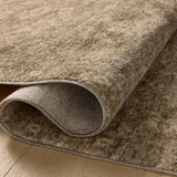 OVERSTOCK RUG - Magnolia Home by Joanna Gaines x Loloi Junie Lagoon / Natural Rug - 5'3" x 5'3" Round IN STORE - Sale Rugs Loloi