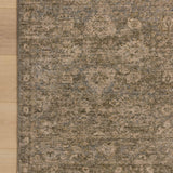 OVERSTOCK RUG - Magnolia Home by Joanna Gaines x Loloi Junie Lagoon / Natural Rug - 5'3" x 5'3" Round IN STORE - Sale Rugs Loloi