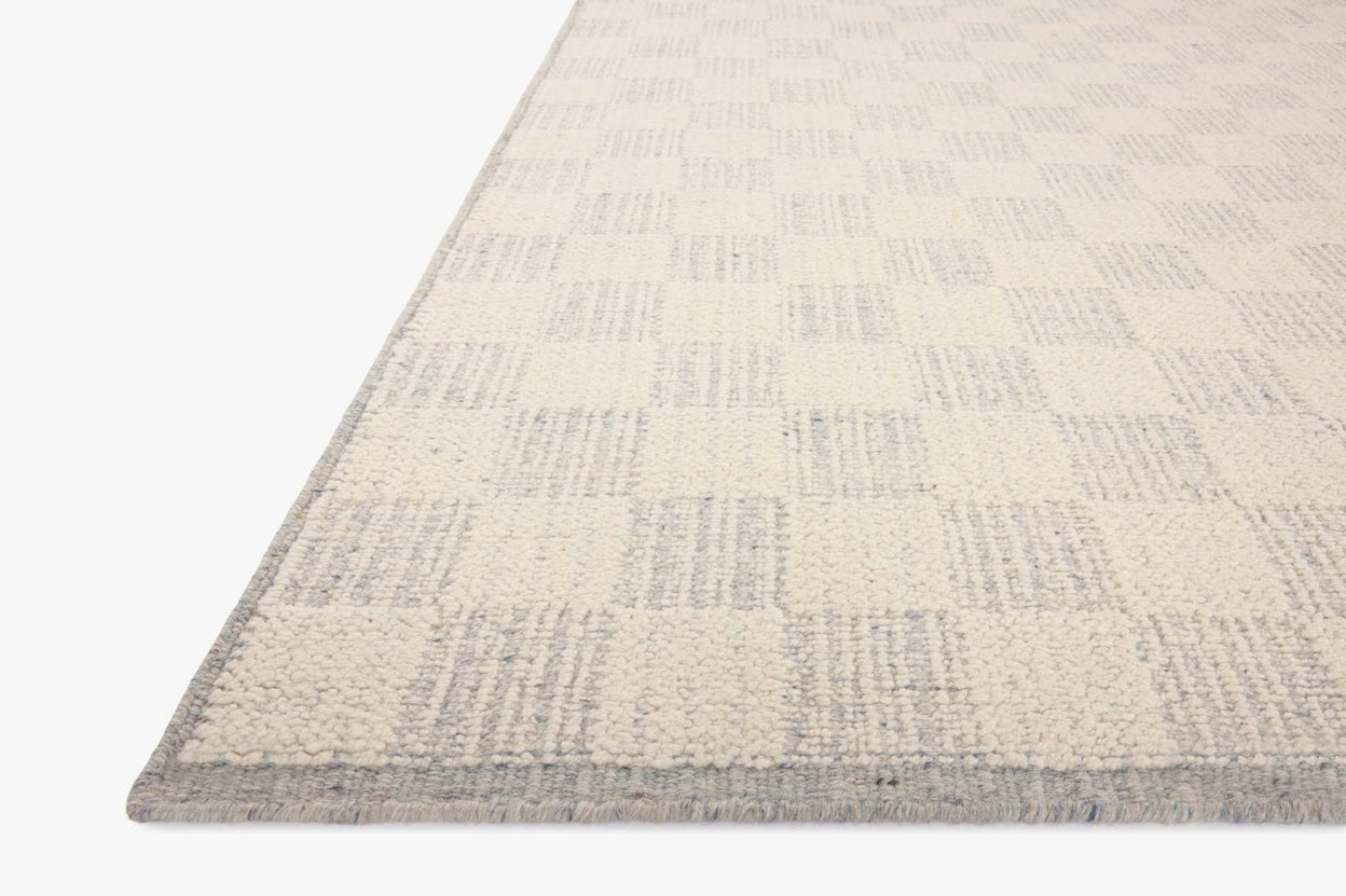 Brigette Romanek x Loloi Knox Ivory / Sky Rug 1- RUGS - wool Loloi