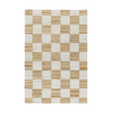 Becki Owens Kamey Checkered Jute Rug 0-RUGS - jute Surya