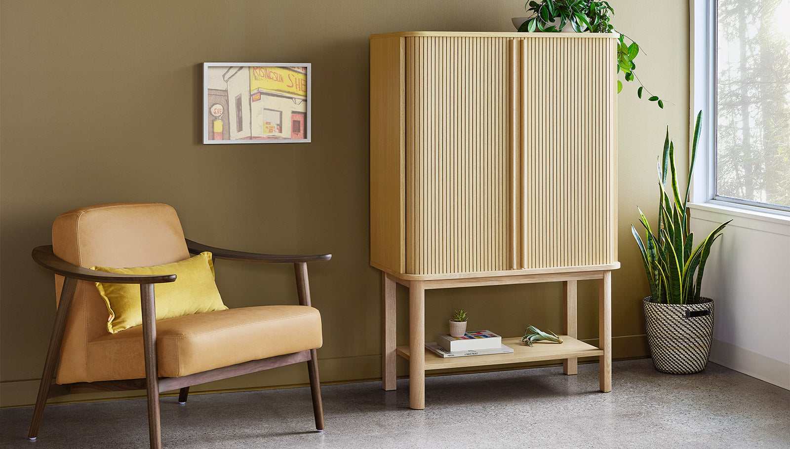 Gus* Modern Ledger Tall Cabinet Cabinets Gus