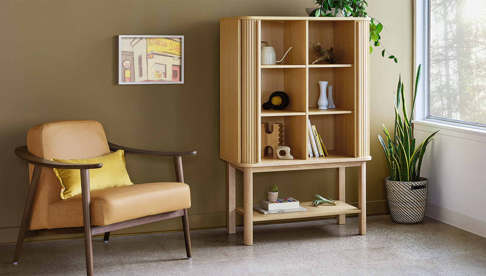 Gus* Modern Ledger Tall Cabinet Cabinets Gus