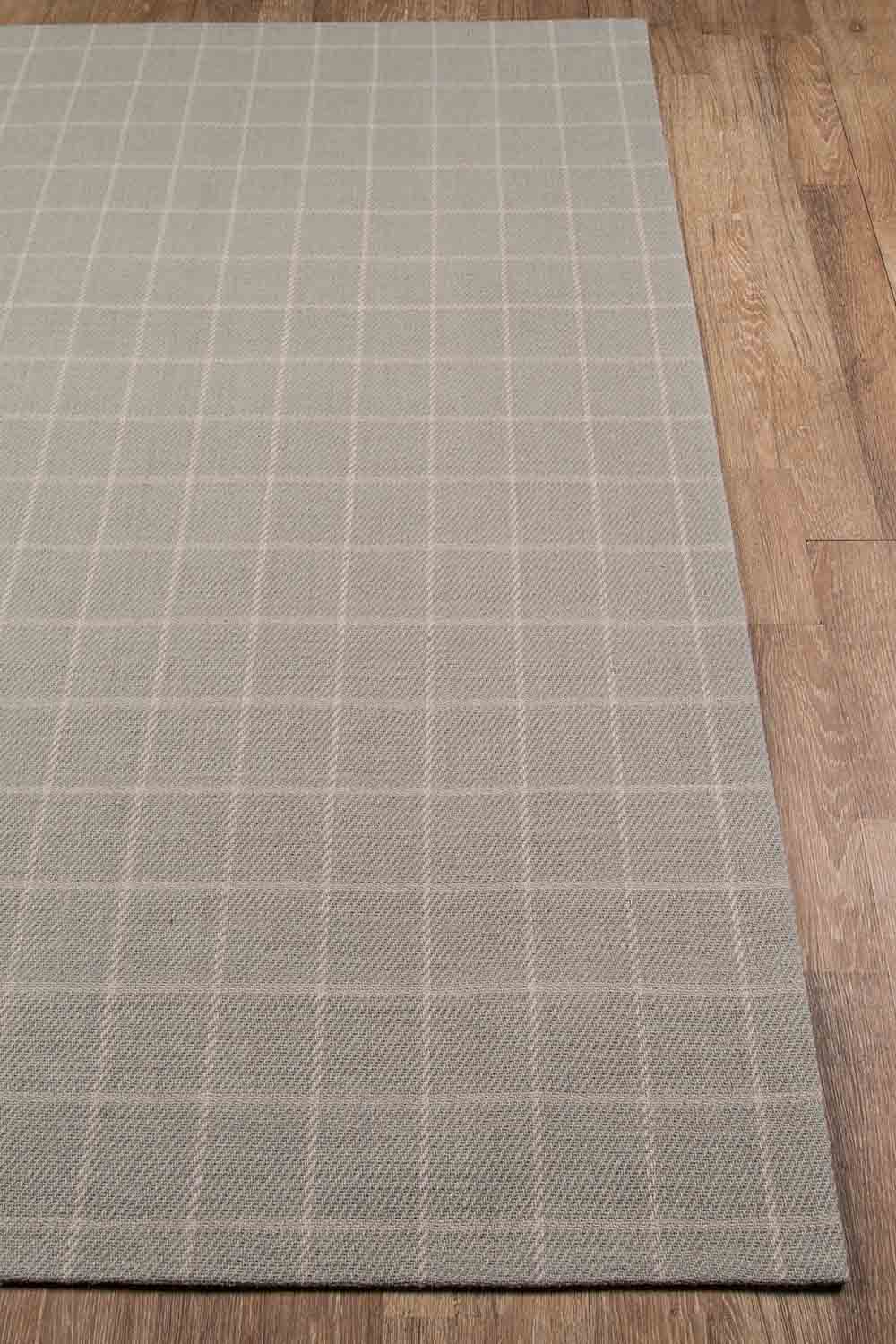 Marlby Windowpane Grey Rug 0-rugs-wool Momeni