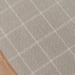 Marlby Windowpane Grey Rug 0-rugs-wool Momeni