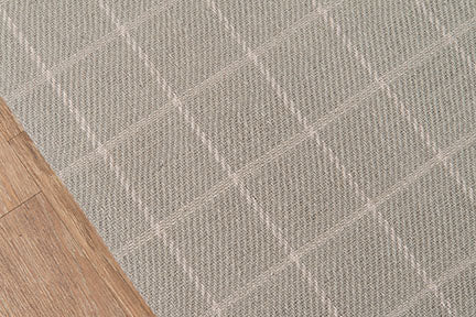 Marlby Windowpane Grey Rug 0-rugs-wool Momeni