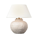 IN STORE - Avedon 11" Cordless Accent Lamp LIGHTING - in store Visual Comfort Plaster White Rattan