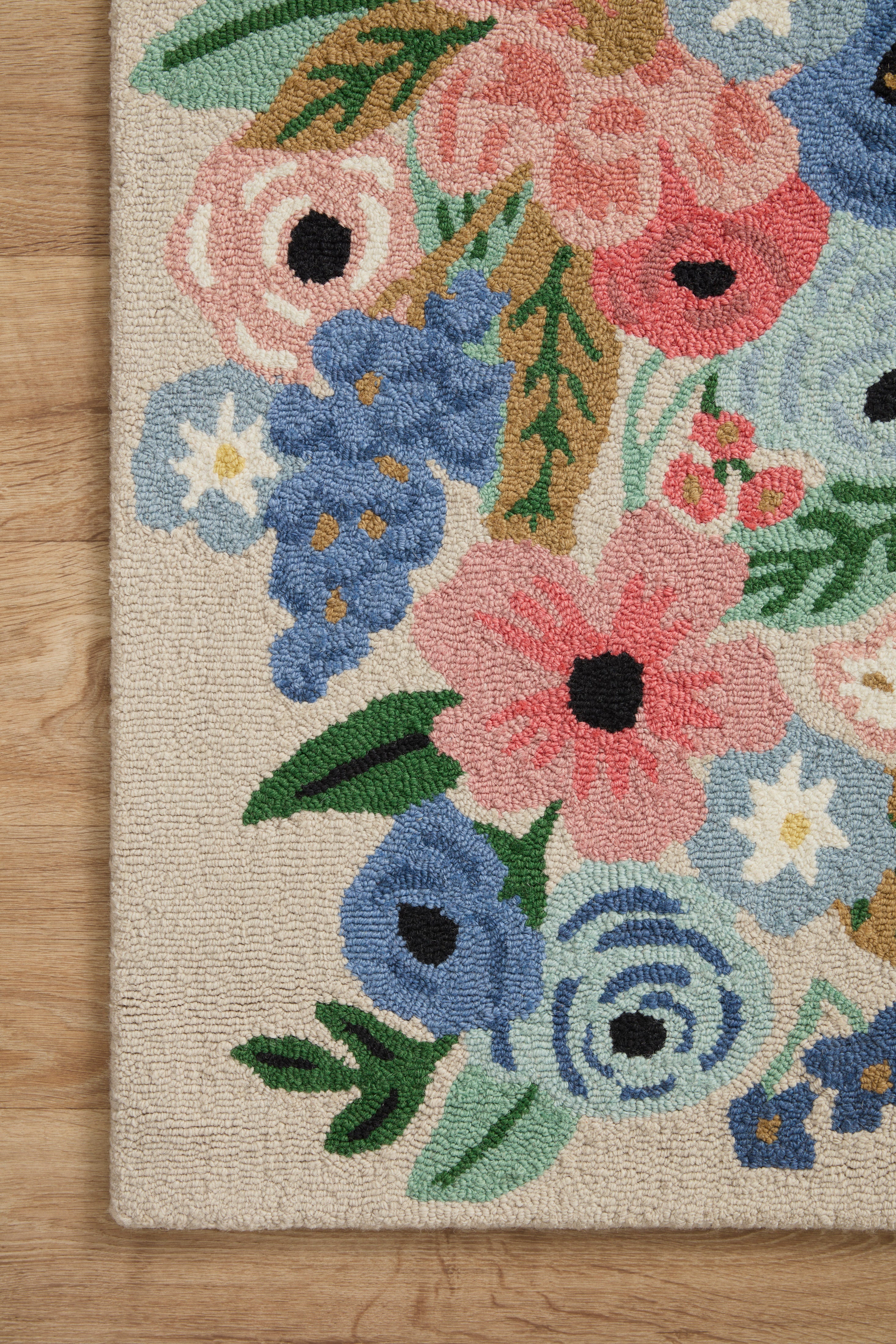 Rifle Paper Co. x Loloi Minnie Garden Party Cream Rug 3 - RUGS - patterned Loloi