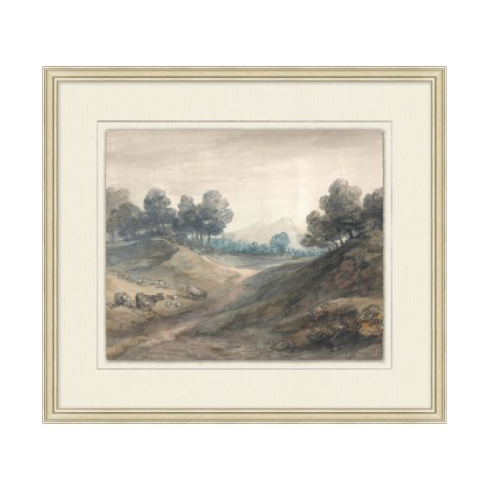 CUSTOM: "Traditional Landscape IV" Framed Art Print 34" x 30" ARTWORK - framed print Wendover Art Group