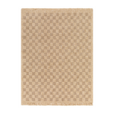 Mitchell Natural Checkered Outdoor Rug 0-patterned rugs Surya
