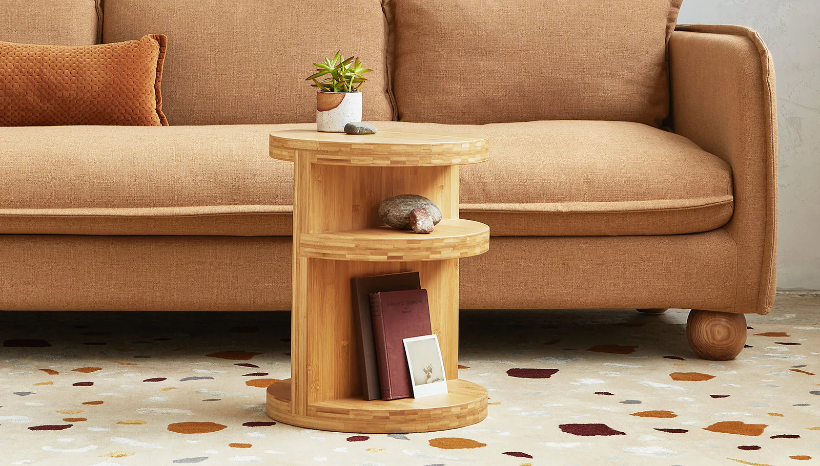 Gus* Monument End Table 5 - a - FURNITURE - accent table - wood Gus
