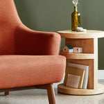 Gus* Monument End Table 5 - a - FURNITURE - accent table - wood Gus
