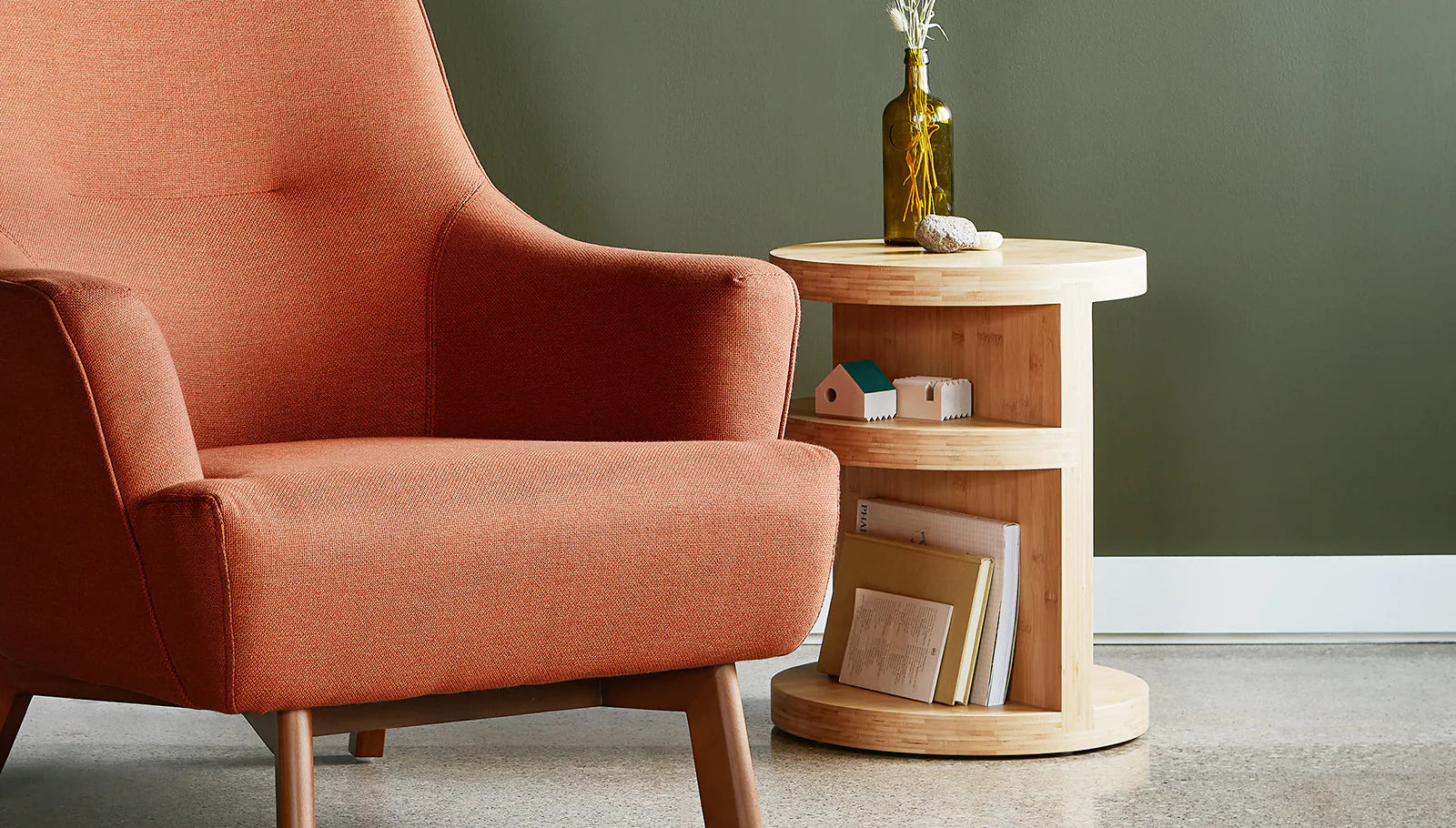 Gus* Monument End Table 5 - a - FURNITURE - accent table - wood Gus