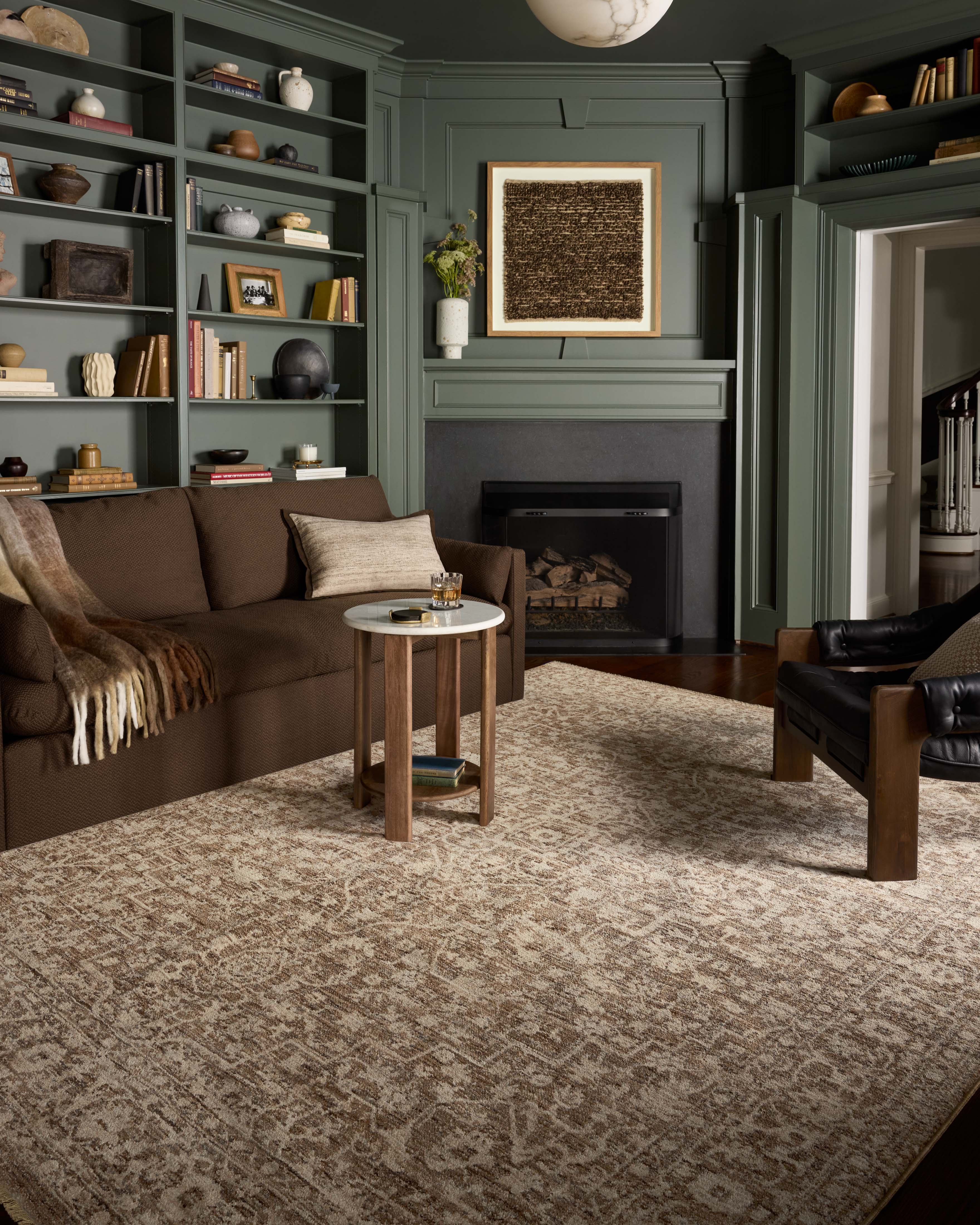 Loloi Newman Dark Taupe / Natural Rug Rugs Loloi