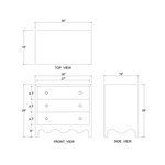 Colleen 3 Drawer Dresser 16 - FURNITURE - dresser Bramble