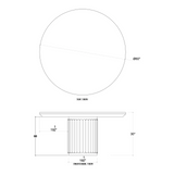 Portia Round 60" Dining Table - Sandbar 9 - a - FURNITURE - dining tables - round Bramble