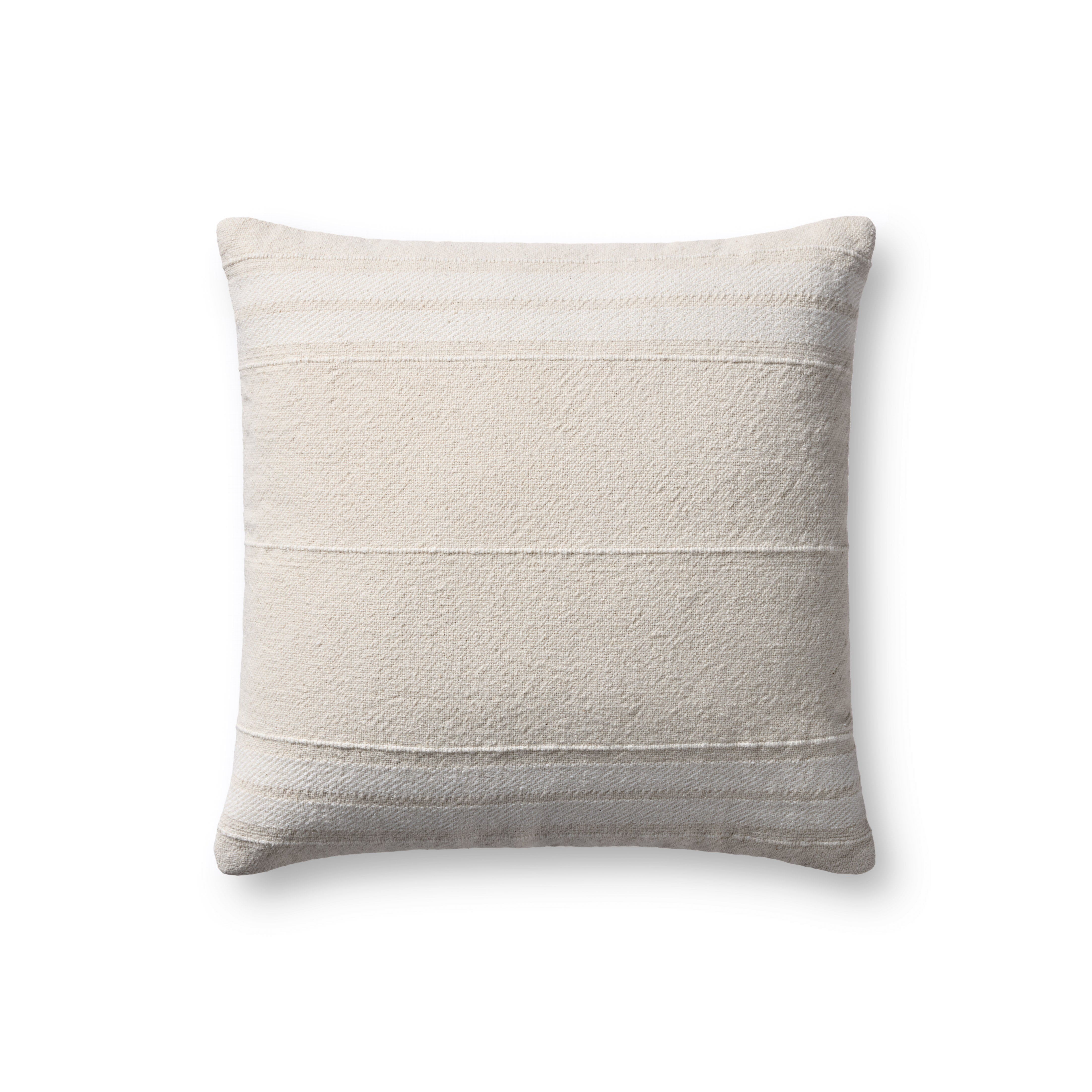 Magnolia Home by Joanna Gaines x Loloi Selena Ivory / Natural Pillow Loloi Cover Only