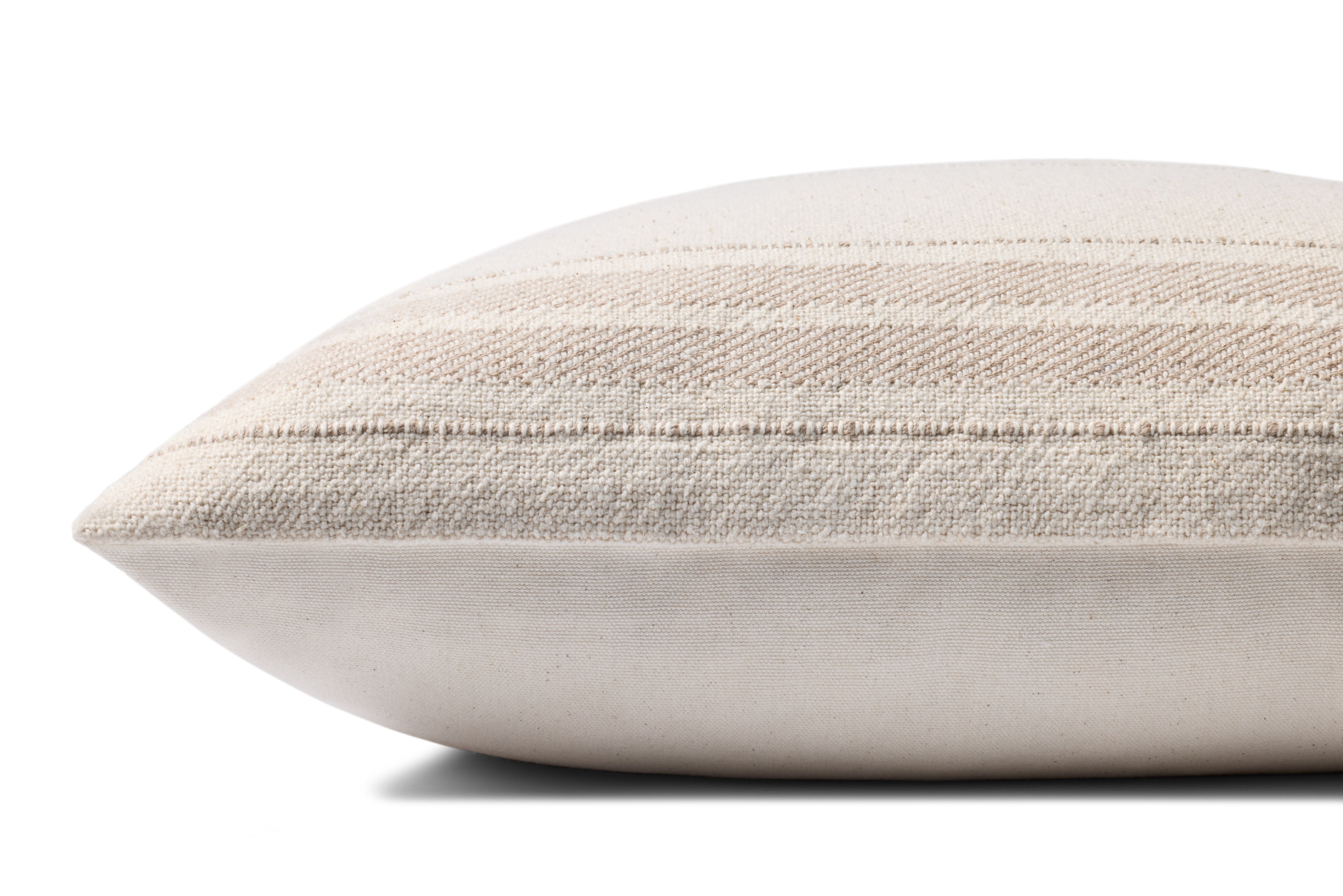 Magnolia Home by Joanna Gaines x Loloi Selena Natural / Ivory Pillow Throw Pillows Loloi