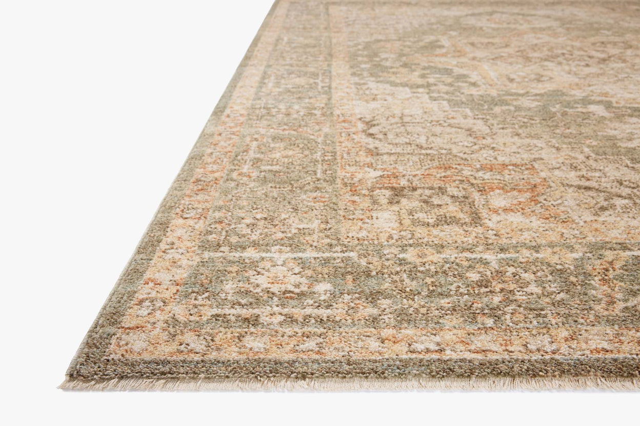 Chris Loves Julia x Loloi Palma Olive / Spice Rug RUGS - synthetic Loloi