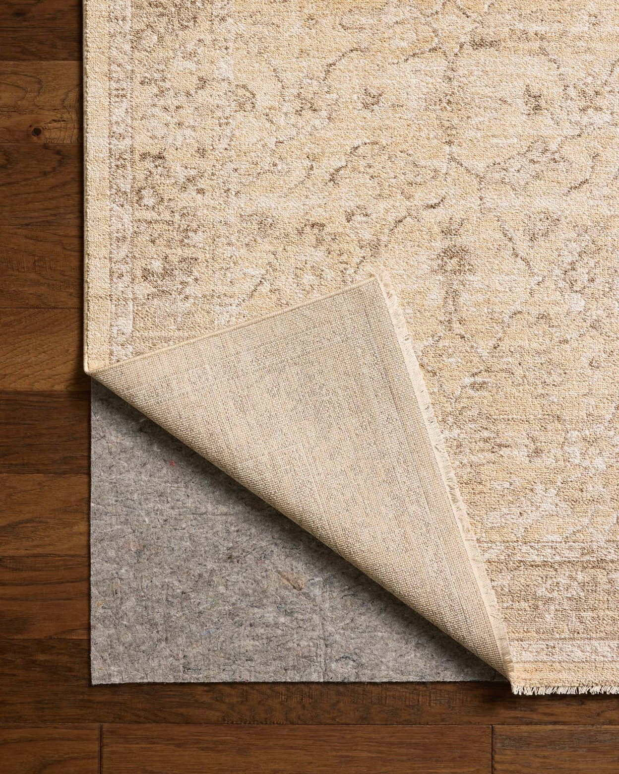 Chris Loves Julia x Loloi Palma Wheat / Bark Rug RUGS - synthetic Loloi