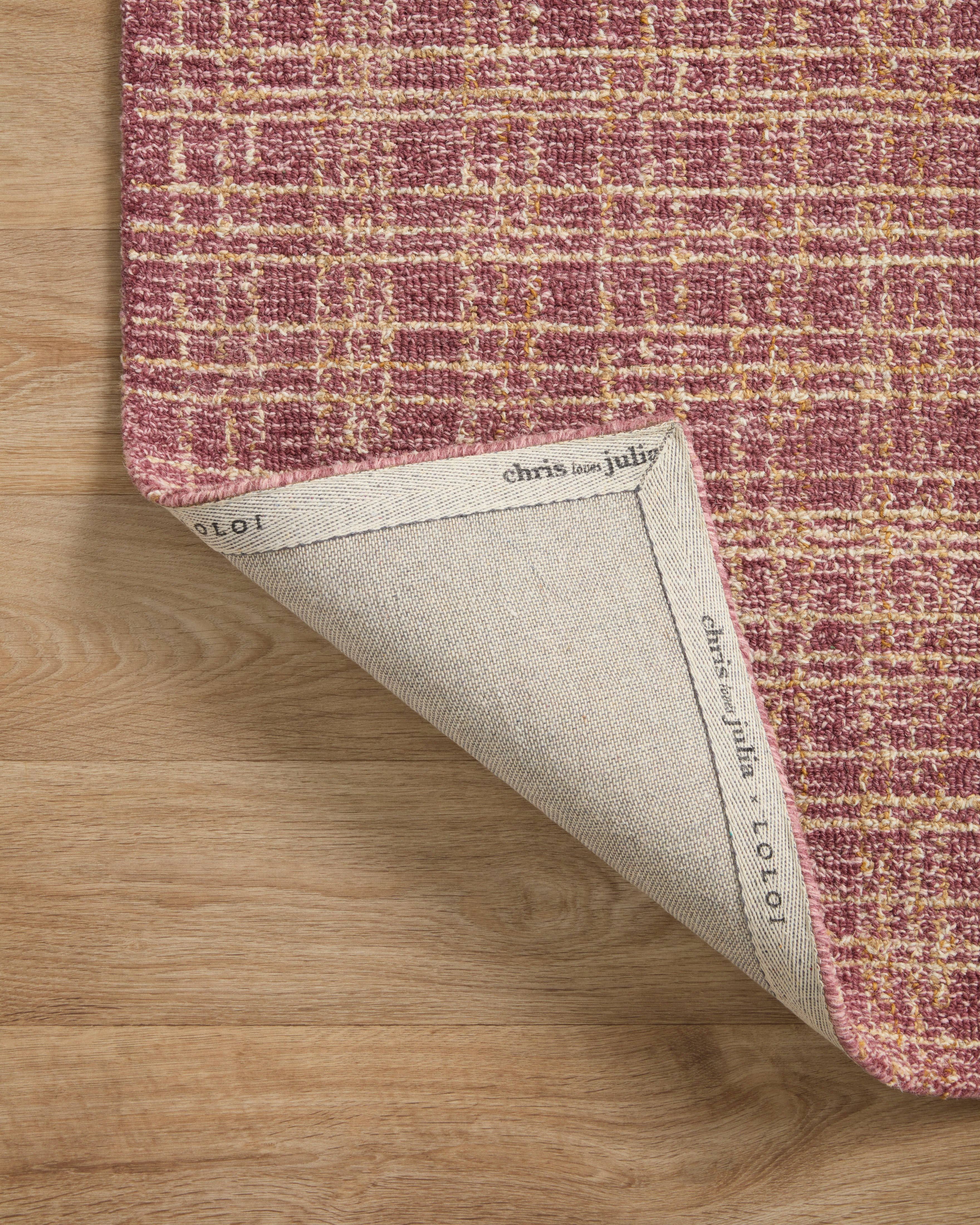 Chris Loves Julia x Loloi Polly Berry / Natural Rug 0-RUGS - jute Loloi