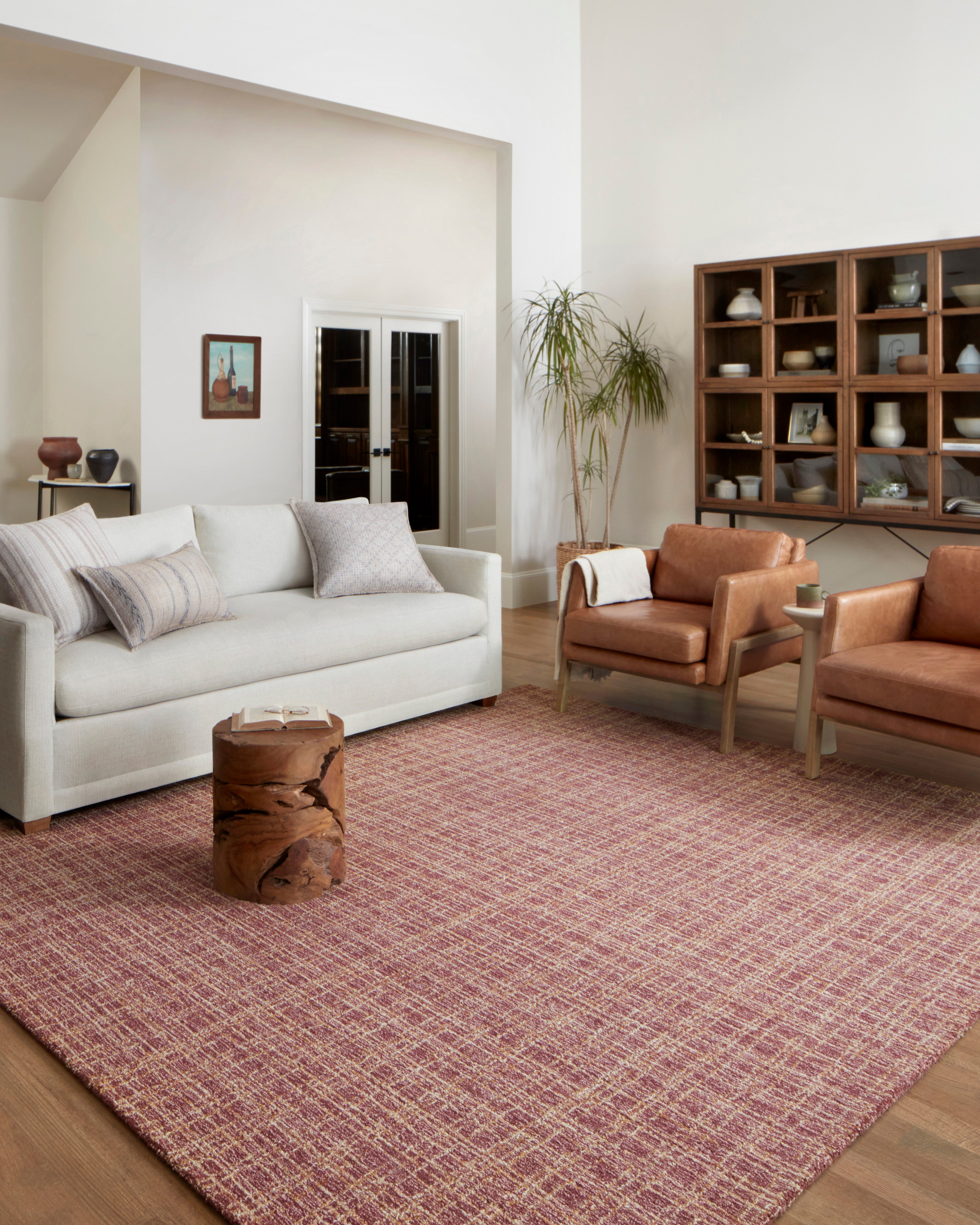 Chris Loves Julia x Loloi Polly Berry / Natural Rug 0-RUGS - jute Loloi