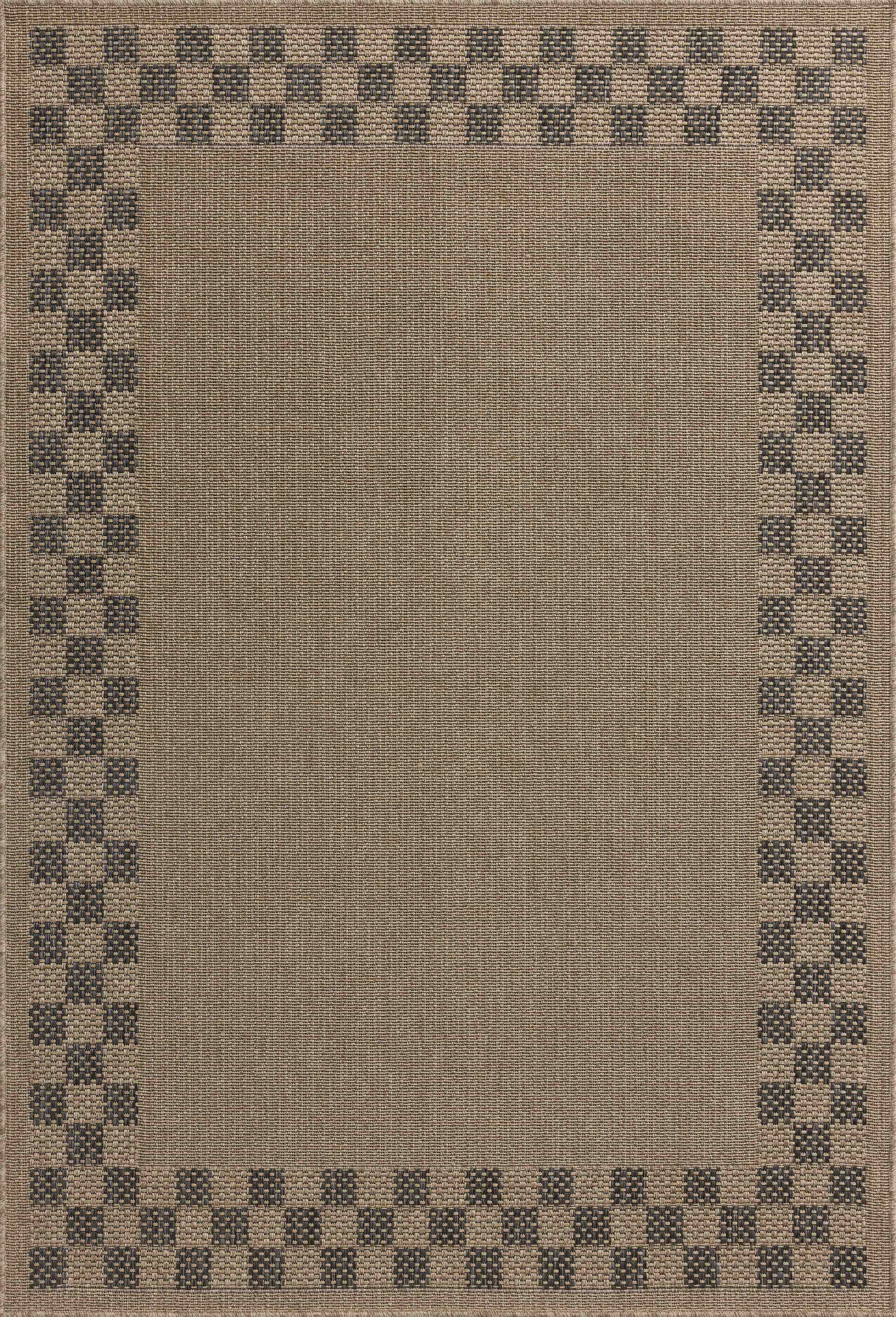 OVERSTOCK RUG - Chris Loves Julia x Loloi Providence Natural / Charcoal Rug - 5' x 7'7" IN STORE - Sale Rugs Loloi