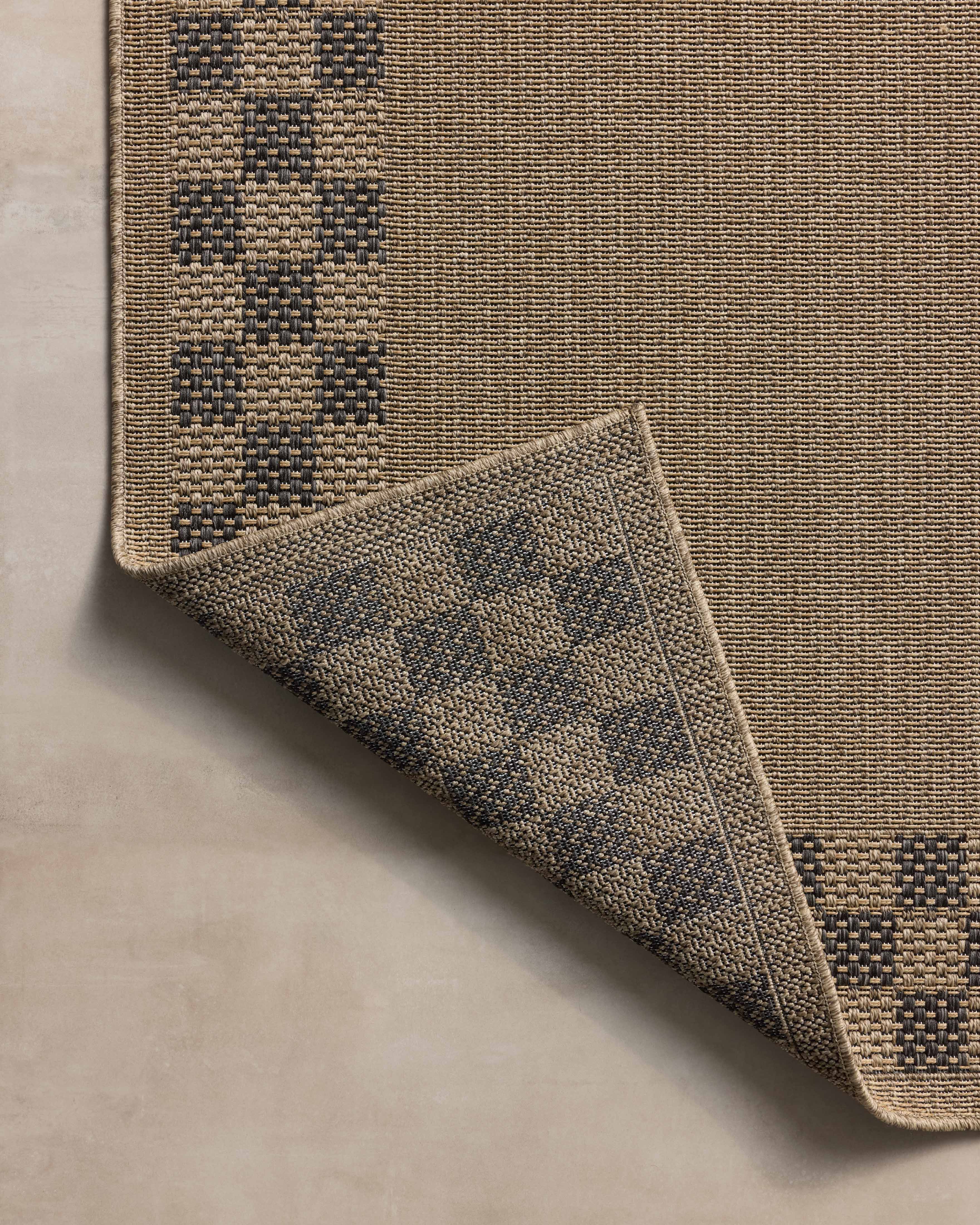 OVERSTOCK RUG - Chris Loves Julia x Loloi Providence Natural / Charcoal Rug - 5' x 7'7" IN STORE - Sale Rugs Loloi