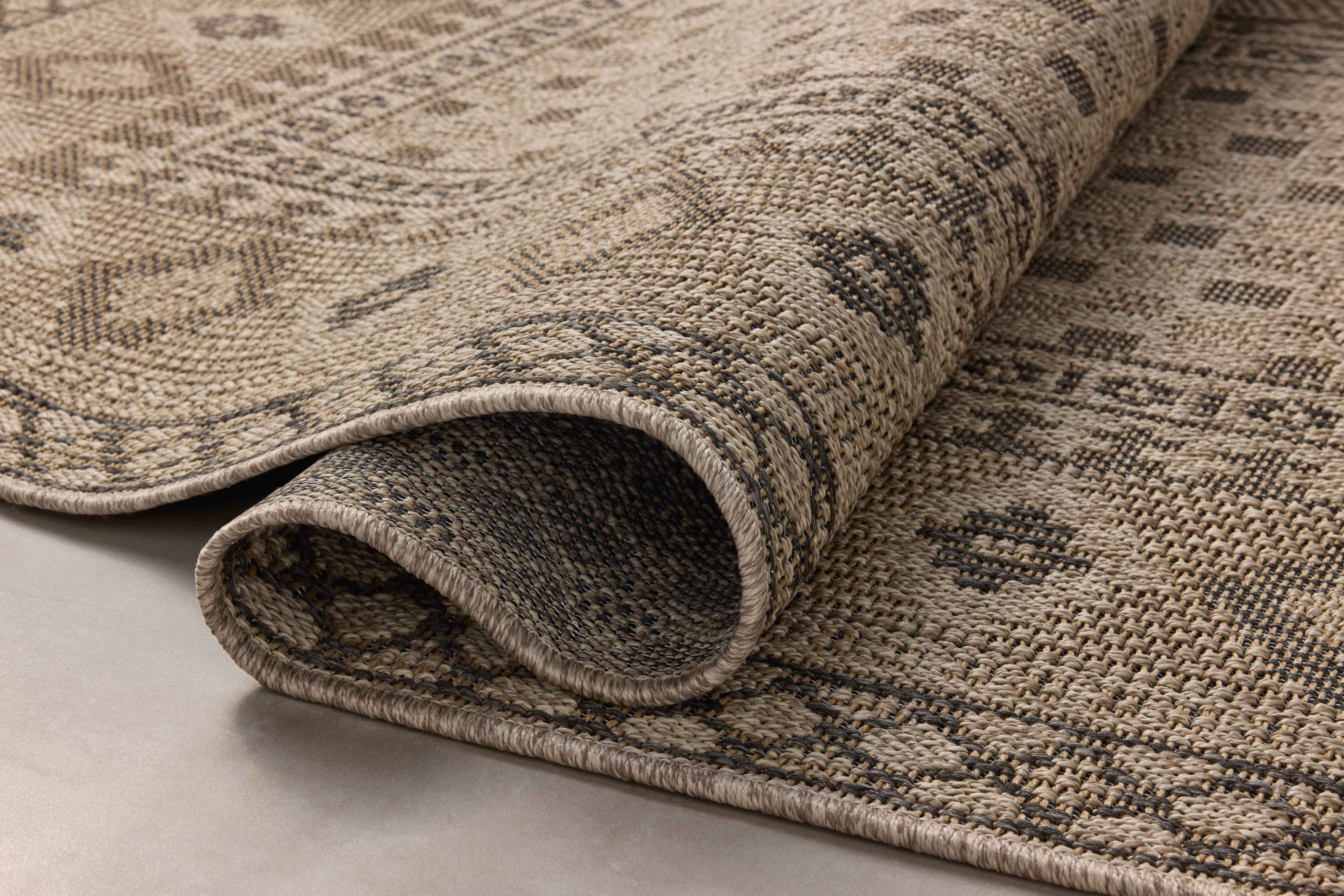 Chris Loves Julia x Loloi Providence Dove / Charcoal Rug RUGS - outdoor Loloi