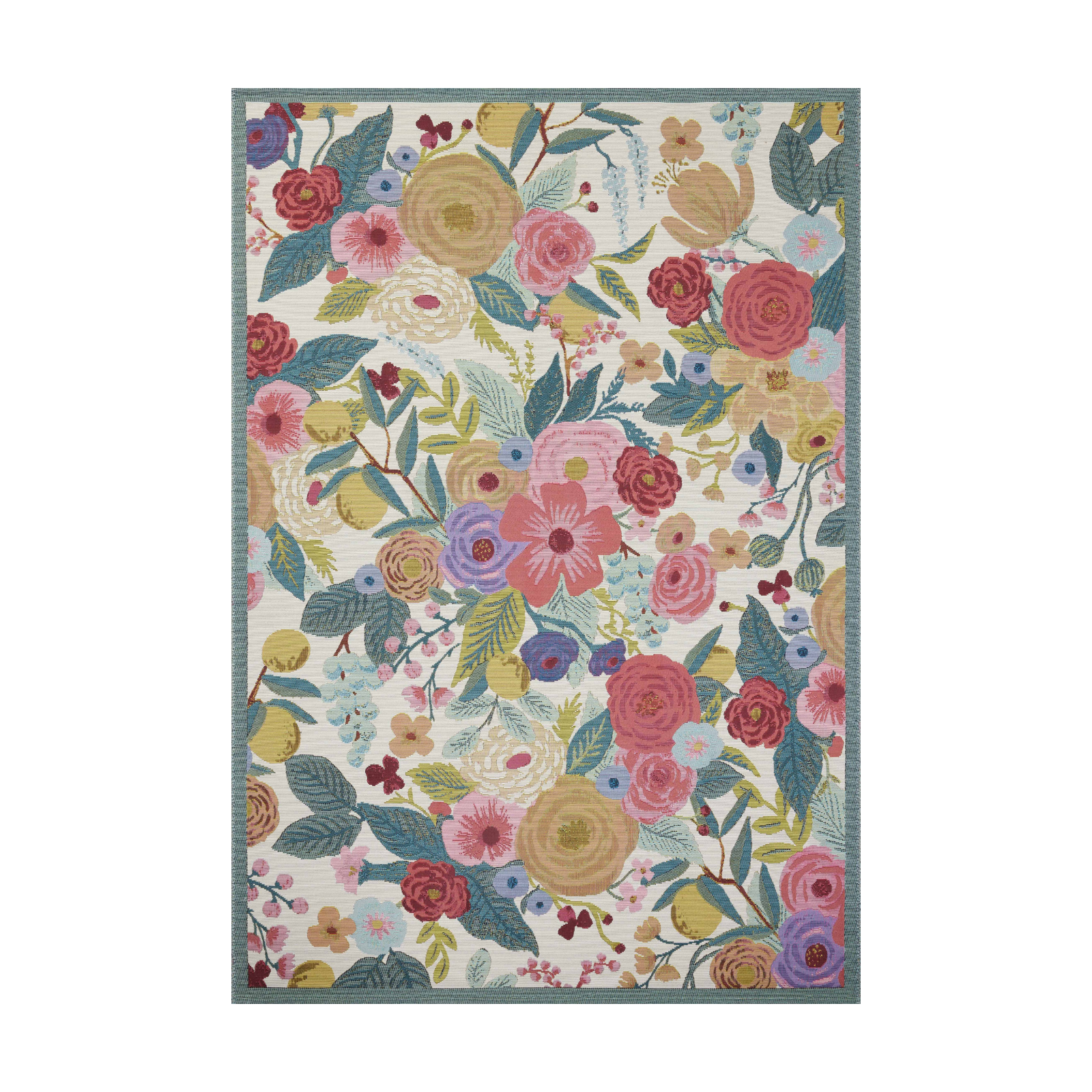 Rifle Paper Co. x Loloi Perennial Garden Party Rose / Multi Rug 5-Rugs - indoor/outdoor Loloi