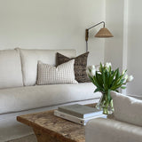 Gingham Linen Pillow Cover 1 - PILLOWS - linen - neutral Rug & Weave Pillows