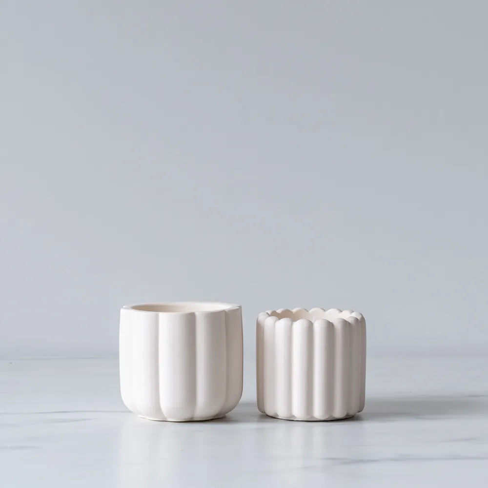 Ribbed Jar Soy Wax Candle candle Estelle (Faire)